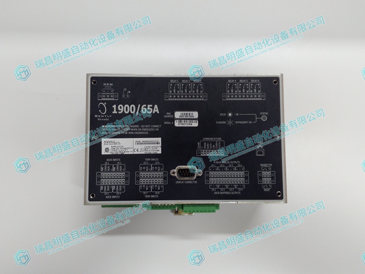 BENTLY 1900/65A-00-02-01-01-01系統(tǒng)監(jiān)測模塊
